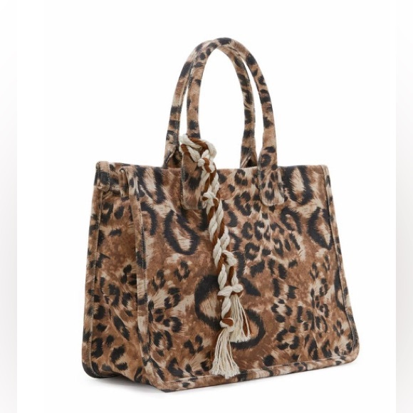 Vince Camuto Leopard Tote Bag NWT - Picture 3 of 7